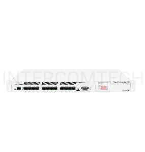 Маршрутизатор Mikrotik CCR1016-12S-1S+ Cloud Core Router 1016-12S-1S+ with Tilera Tile-Gx16 CPU (16-cores, 1.2Ghz per core), 2GB RAM, 12xSFP cages, 1xSFP+ cage, RouterOS L6, 1U rackmount case, Dual PSU, LCD panel