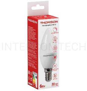 Лампа светодиодная Hiper THOMSON LED CANDLE 6W 500Lm E14 4000K DIMMABLE