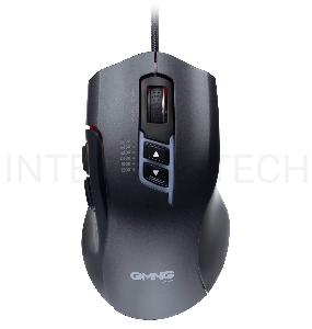 Мышь GMNG XM004 черный/красный оптическая (12800dpi) USB для ноутбука (8but)