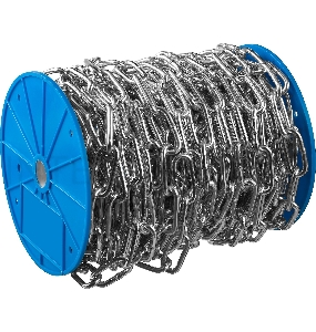 Зубр Цепь длиннозвенная, DIN 763, оцинкованная сталь, d=2мм, L=200м 4-304030-02