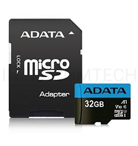 Флеш карта microSD 32GB ADATA microSDHC Class 10 UHS-I A1 100/20 MB/s (SD адаптер)