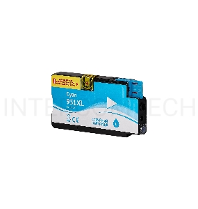 Струйный картридж Sakura CN046AE (№951XL Cyan) для HP, голубой, 26 мл., 1500 к.