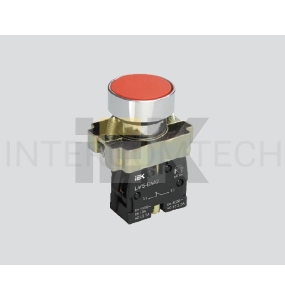 Кнопка LAY5-BA41 без подсветки красн. 1з ИЭК BBT60-BA-K04