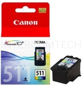 Картридж струйный CL-511 (2972B007) для Canon PIXMA MP240, PIXMA MP260, PIXMA MX320, PIXMA MX330 EMB, Цветной, 244стр., 9 мл.