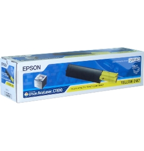 Тонер Картридж EPSON C13S050187 желтый для AcuLaser С1100