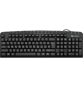 Клавиатура проводная  Defender Focus HB-470 RU USB (Черный) 123клавиши  (45470)