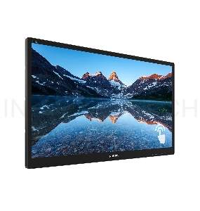 Монитор жидкокристаллический Philips Монитор LCD 23.8'' [16:9] 1920х1080(FHD) IPS, GLARE, TOUCH, 250cd/m2, H178°/V178°, 1000:1, 50M:1, 16.7M, 5ms, VGA, DVI, HDMI, DP, USB-Hub, Tilt, Speakers, 3Y, Black