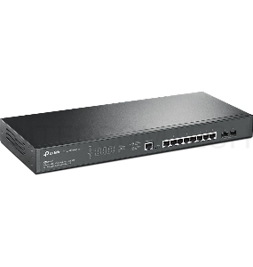 Коммутатор TP-Link Jetstream 8-port 2.5G multi-giga L2+ managed PoE switch with 2 10G uplink ports, 8 100/1000/2.5G RJ-45 ports, 2 1G/10G SFP+ slots,1 RJ-45 + 1 Micro-USB console ports, 8 802.3af/at PoE+ ports, 240W PoE budget, abundant L2/L2+ features, 1