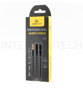 Кабель аудио Cablexpert CCAB-02-35MYHM-0.2MB. 3.5 джек 4pin(M)/2х 3.5 джек(F) наушники и микрофон, черный, 0.2м, блистер