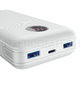 Внешний аккумулятор CANYON  PB-2002 Power bank 20000mAh Li-poly battery, Input Type-C 5V3A,9V2A,18W  , Output Type-C：5V3A,9V2.2A,12V1.5A,20W, Output USBA1/USBA2：5V3A,5V/4.5A,4.5V/5A,9V2A,12V1.5A,22.5W147.5*69*28.6mm, 0.437g , cable  Type C, white