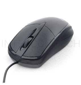 Мышь Гарнизон GM-225, USB, чип- Х, чёрный, 1000 DPI, 2кн.+колесо-кнопка, кабель 1,45м