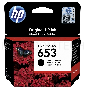 Картридж HP 653 струйный черный (360 стр)