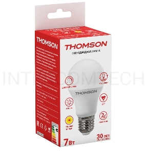 Лампа светодиодная Hiper THOMSON LED A60 7W 630Lm E27 3000K DIMMABLE