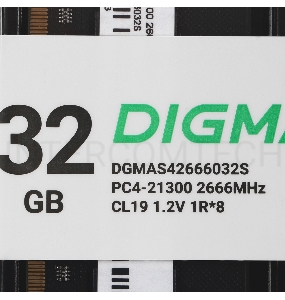 Память DDR4 32Gb 2666MHz Digma DGMAS42666032S RTL PC4-21300 CL19 SO-DIMM 260-pin 1.2В single rank Ret