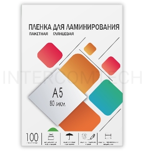 Пленка 154х216 (80 мик) 100 шт./ Пленка для ламинирования A5, 154х216 (80 мкм) глянцевая 100шт, ГЕЛЕОС [LPA5-80]
