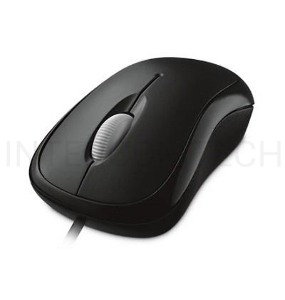 Мышь Microsoft Basic черный оптическая (1000dpi) USB (2but)