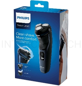 Бритва роторная Philips S3134/51 реж.эл.:3 питан.:аккум. черный