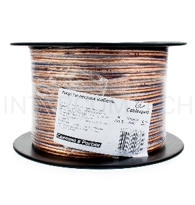 Акустический кабель Cablexpert CC-TC2x1,5-50M, прозрачный,  50 м, на катушке