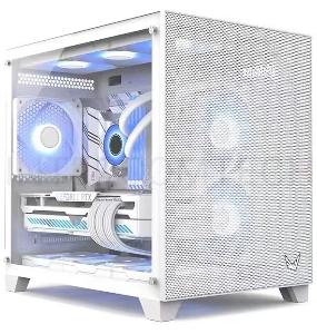 Корпус Formula Crystal Z5 белый без БП mATX 11x120mm 2xUSB2.0 1xUSB3.0 audio bott PSU