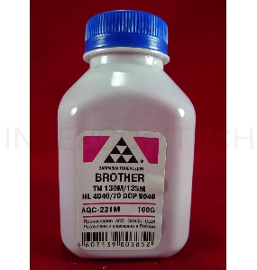 Тонер Brother TN 130M/135M HL 4040/50/70/DCP 9040 magenta (фл.100г.) AQC, фас.Россия