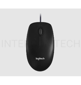 Мышь USB OPTICAL WIRED M100R DARK/GREY 910-006765 LOGITECH