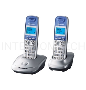 Телефон Panasonic KX-TG2512RUS (серебристый) {Доп трубка в комплекте,АОН, Caller ID,спикерфон на трубке,полифония}