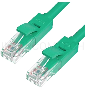 Патч-корд Greenconnect прямой 7.5m, UTP кат.5e, зеленый, позолоченные контакты, 24 AWG, литой, GCR-LNC05-7.5m, ethernet high speed 1 Гбит/с, RJ45, T568B Greenconnect Патч-корд прямой 7.5m, UTP кат.5e, зеленый, позолоченные контакты, 24 AWG, литой, GCR-LNC