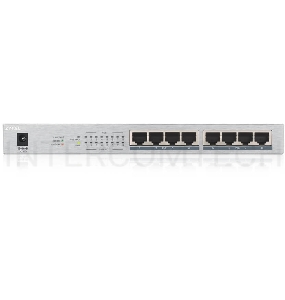 Коммутатор Zyxel GS1008HP Switch PoE +, 8xGE PoE +, tabletop, metal, silent, budget PoE 60 W