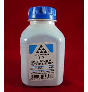 Тонер HP CP 1210/15/1510/18/25/CM 1312 MFP Cyan, (фл.45г.) AQC фас. Россия