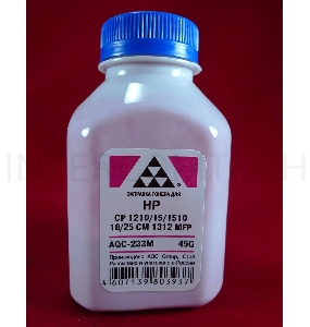 Тонер HP CP 1210/15/1510/18/25/CM 1312 MFP Magenta, (фл.45г.) AQC фас. Россия