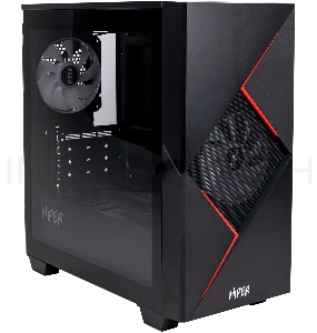Корпус GameMax Cyclops BR без БП (Midi Tower, ATX, Черно-красн.,1*USB2.0 + 1*USB3.0, 2*120мм)