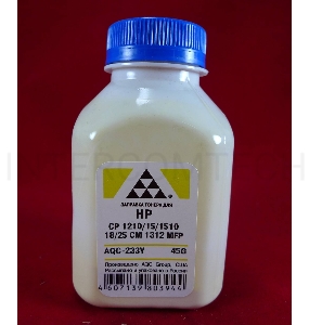 Тонер HP CP 1210/15/1510/18/25/CM 1312 MFP Yellow, (фл.45г.) AQC фас. Россия