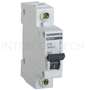 Авт. выкл. Iek MVA25-1-040-C  ВА47-29 1Р 40А 4,5кА х-ка С GENERICA