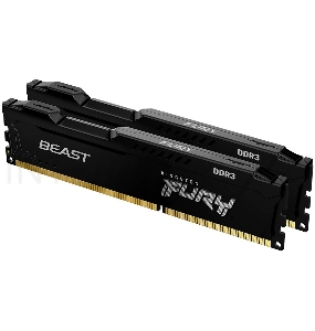 Память оперативная Kingston 16GB 1866MHz DDR3 CL10 DIMM (Kit of 2) FURY Beast Black