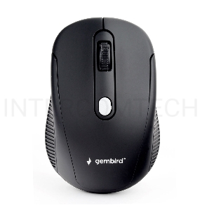 Мышь беспров. Gembird MUSW-420, 2.4ГГц, черный,soft touch, 4кн, 1600DPI, блистер