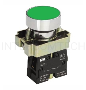 Кнопка LAY5-BA31 без подсветки зел. 1з ИЭК BBT60-BA-K06