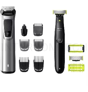 Триммер Philips MG9710/90 черный (насадок в компл:12шт)