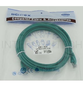 Сетевое оборудование  Patchcord molded 5E Copper 5m green