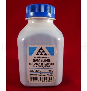 Тонер SAMSUNG CLP 300/315/320/325/360/415/500/510/600/610/660/CLX3300/3305 Cyan, (фл.45г.) AQC фас. Россия