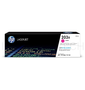 Тонер-картридж HP CF543X (HP 203X) пурпурный для HP LaserJet M254/M280/M281 2500 страниц.