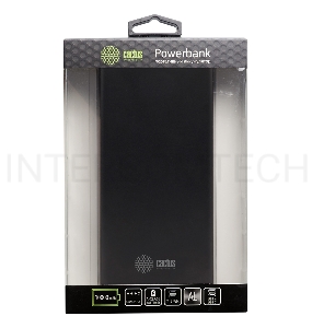 Мобильный аккумулятор Cactus CS-PBFSJT-10000 Li-Pol 10000mAh 2.1A+2.1A черный 2xUSB материал алюминий
