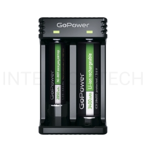 З/У для аккумуляторов GoPower LiCharger 4 Ni-MH/Ni-Cd/Li-ion/IMR 2 слота (1/100)