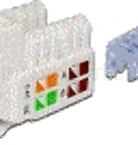 Модуль Keystone RJ45, Cat.5E, UTP, 90 градусов, белый
