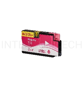 Струйный картридж Sakura CZ131A (№711 Magenta) для HP, пурпурный, 26 мл.