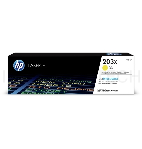 Тонер-картридж HP CF542X (HP 203X) жёлтый для HP LaserJet M254/M280/M281 2500 страниц.