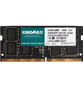 Память DDR4 16Gb 2666MHz Kingmax KM-SD4-2666-16GS RTL PC4-21300 CL19 SO-DIMM 260-pin 1.2В dual rank
