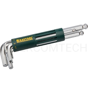 Набор KRAFTOOL EXPERT 27431-2_z01  длинные с шариком.держатель-рукоятка.HEX 2-10мм.8 пред