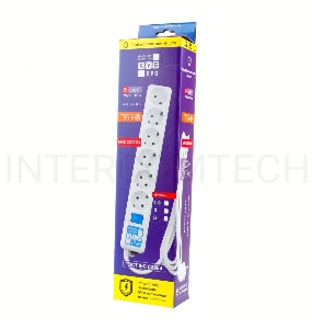 Фильтр-удлинитель Power Cube PRO SPL6-16-P-3М, 3,0 м, LC контур, 16А/3,5кВт 3*1,5мм