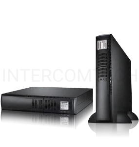 Источник бесперебойного питания CROWN Line Intractive CMUO-900-3K 2700VA/2700W, корпус металл, TOWER&RACK, 2U, АКБ 6*12V/9AH, PF-0.9, AVR 152-290V, порт RJ-11/45+USB/RS-232, EPO, розетки 8*IEC С13+1*IEC C19, входной кабель 2 м, вентилятор охлаждения, авто