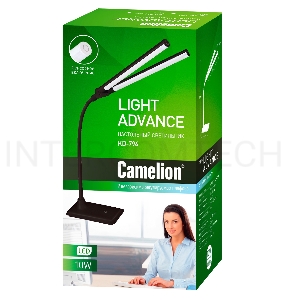 Светильник Camelion KD-794  C01 белый  LED (Свет-к наст.,10 Вт, 2 плаф.,230В, сенс.вкл-е, 4 ур.ярк,4000К) 